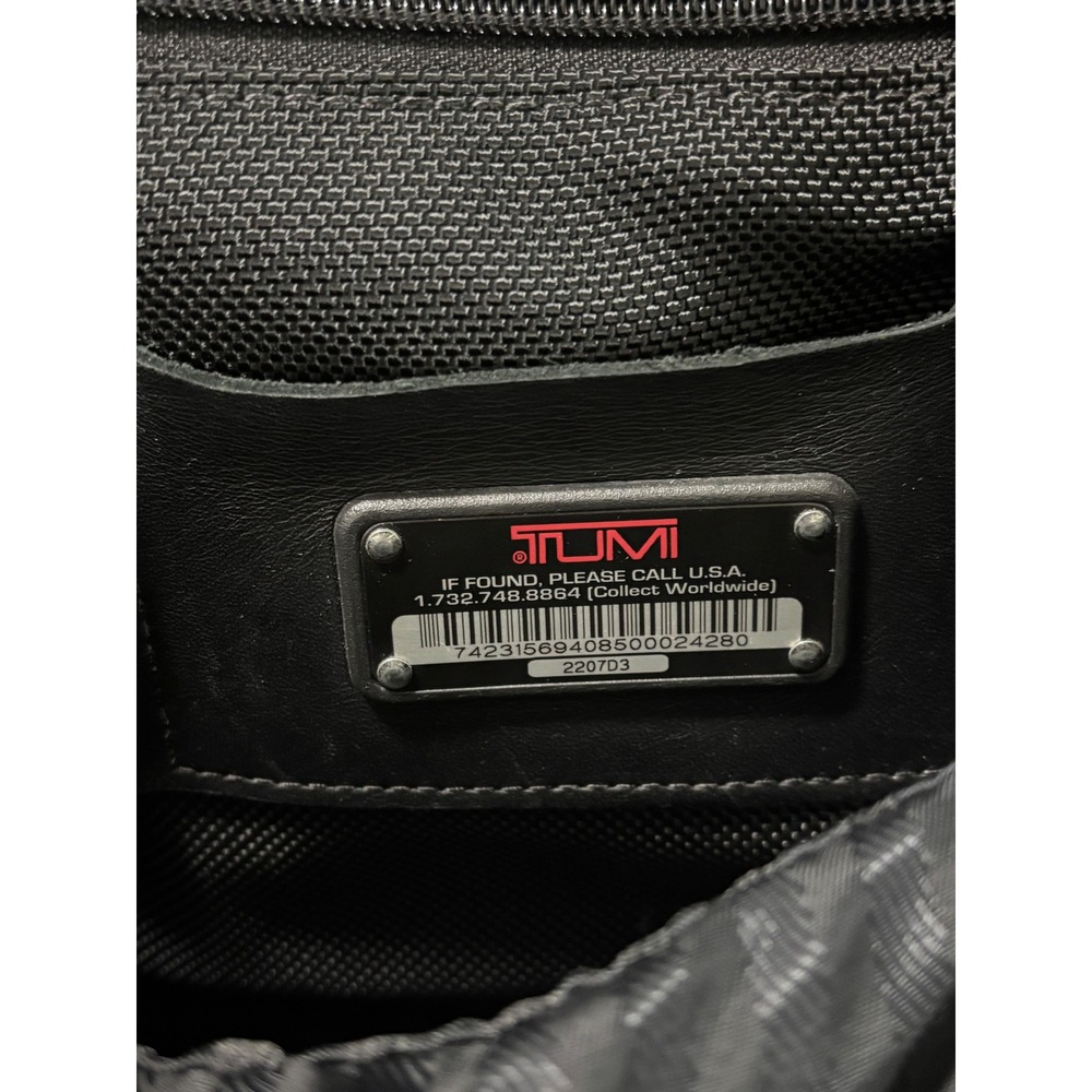 Tumi Alpha Deluxe Wheeled Briefcase Black Ballistic Nylon Laptop Bag 2207D3‎ - Picture 2 of 16